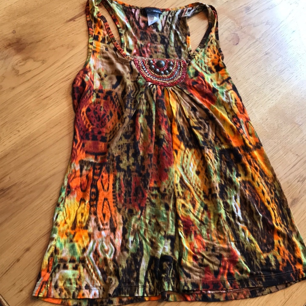 Beaded tank top ❤️